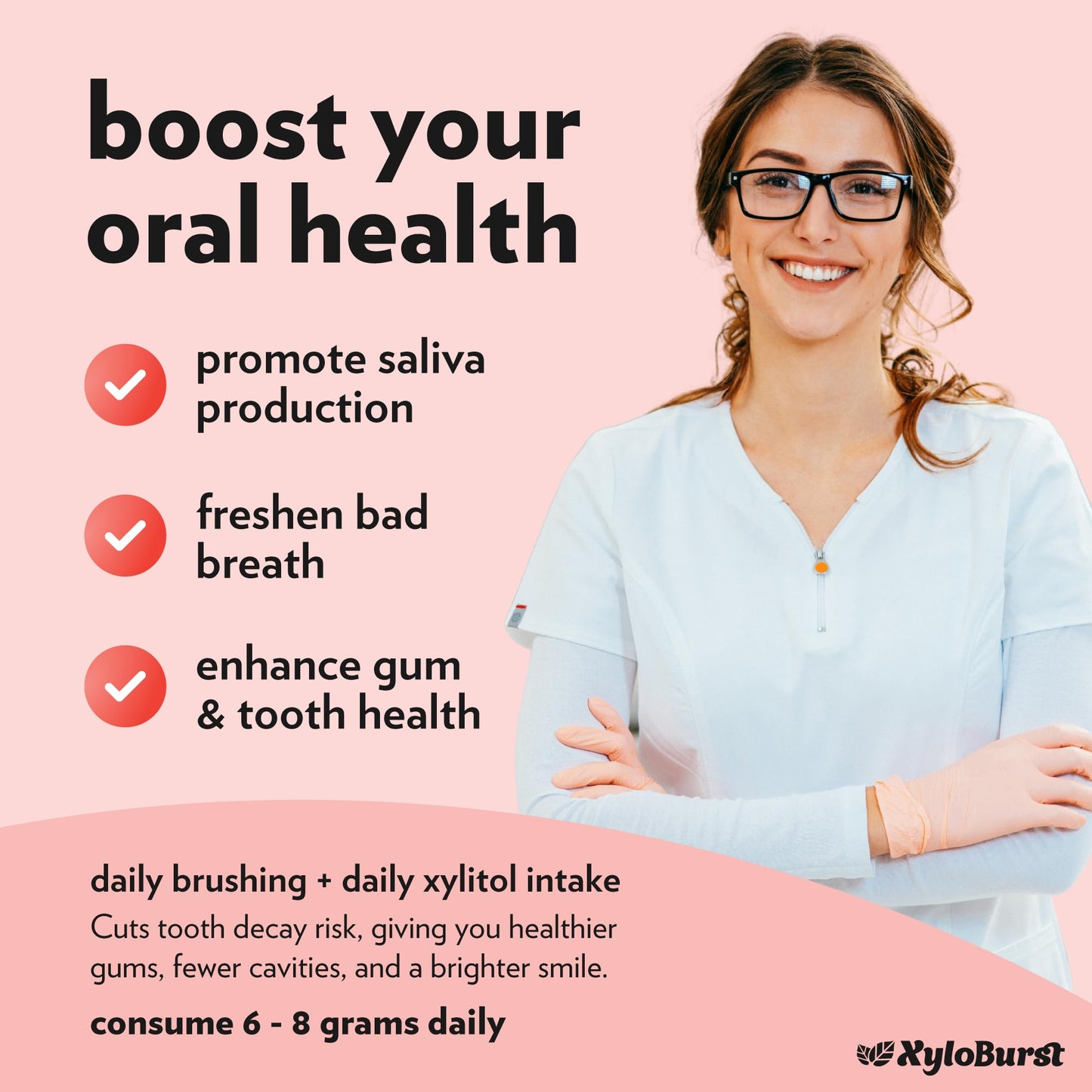Xyloburst XyloBurst Cinnamon Xylitol Mints | Sugar Free, Gluten Free, Vegan | 200 Count Jar | Model XLB00283