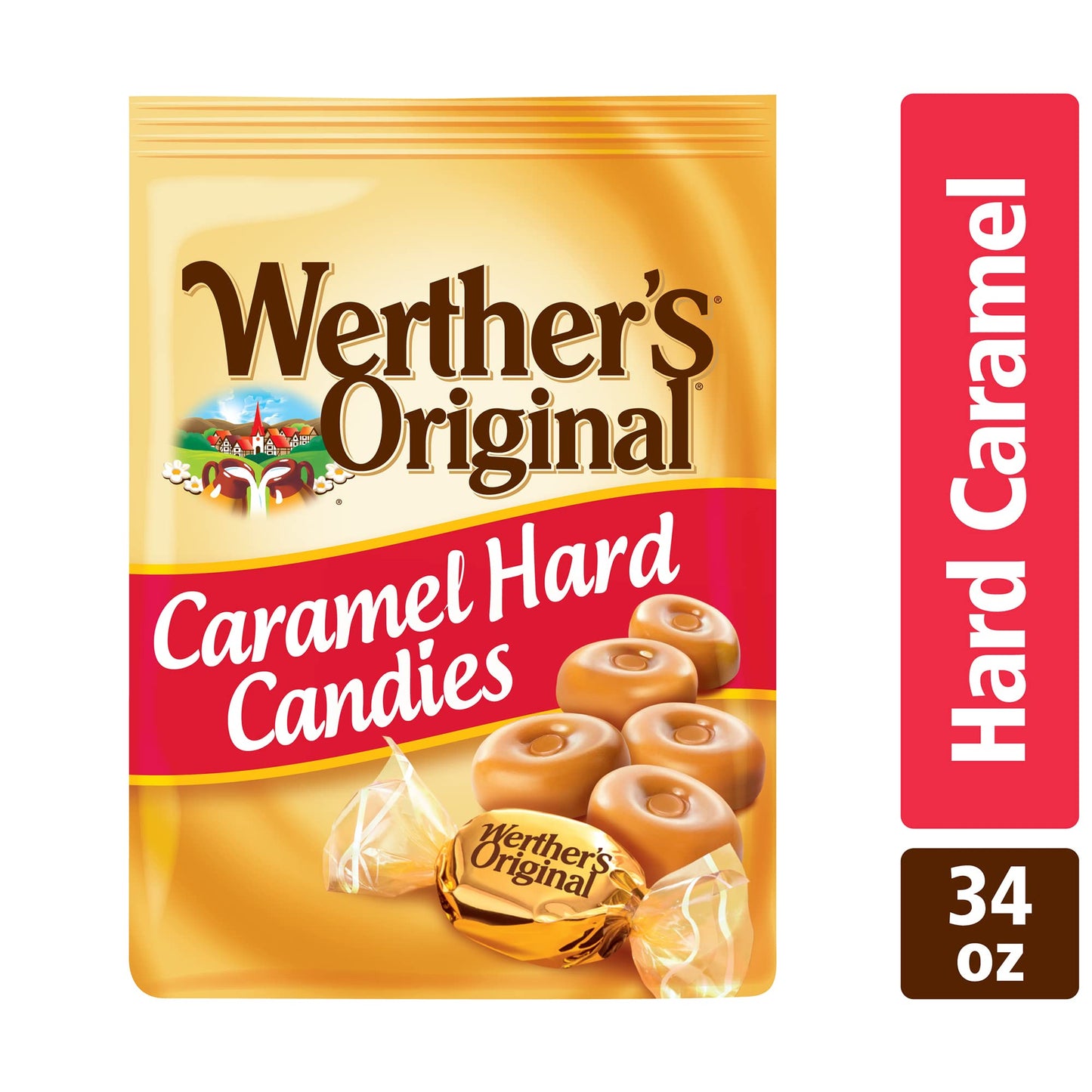 Werther'S Original Hard, 34.0-Ounce Bags (Pack Of 6)
