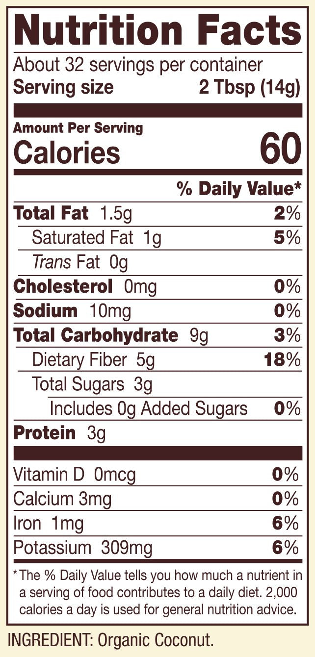 Bob'S Red Mill, Organic Gluten Free Coconut Flour, 16 Ounce