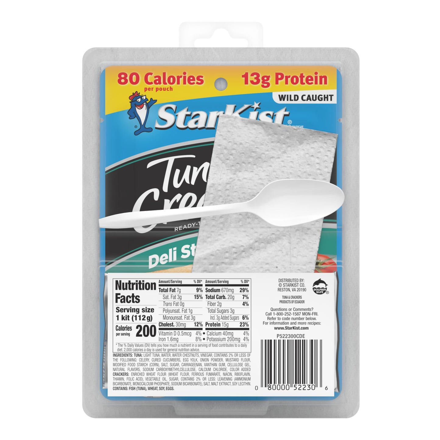 Starkist Lunch-To-Go Tuna Creations, Deli Style Tuna Salad Kit - 4.0 Oz Kit, 12 Pack