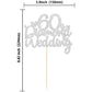 Gyufise 1Pcs 60Th Wedding Anniversary Cake Toppers With Heart Silver Glitter 60Th Diamond Wedding Anniversary Heart Cake Decorat