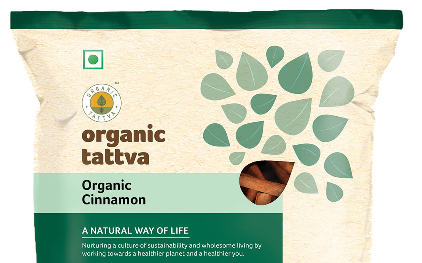 Organic Tattva, Organic Gluten Free Cinnamon(Dalcheeni) Whole / Sabut, 50G
