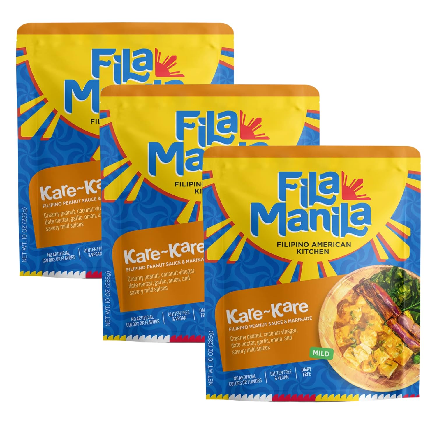Fila Manila Peanut Simmer Sauce & Marinade - Vegan, Gluten Free, 8 oz