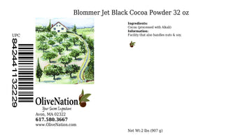 Blommer Jet Black Cocoa Powder From Olivenation - 32 Ounces