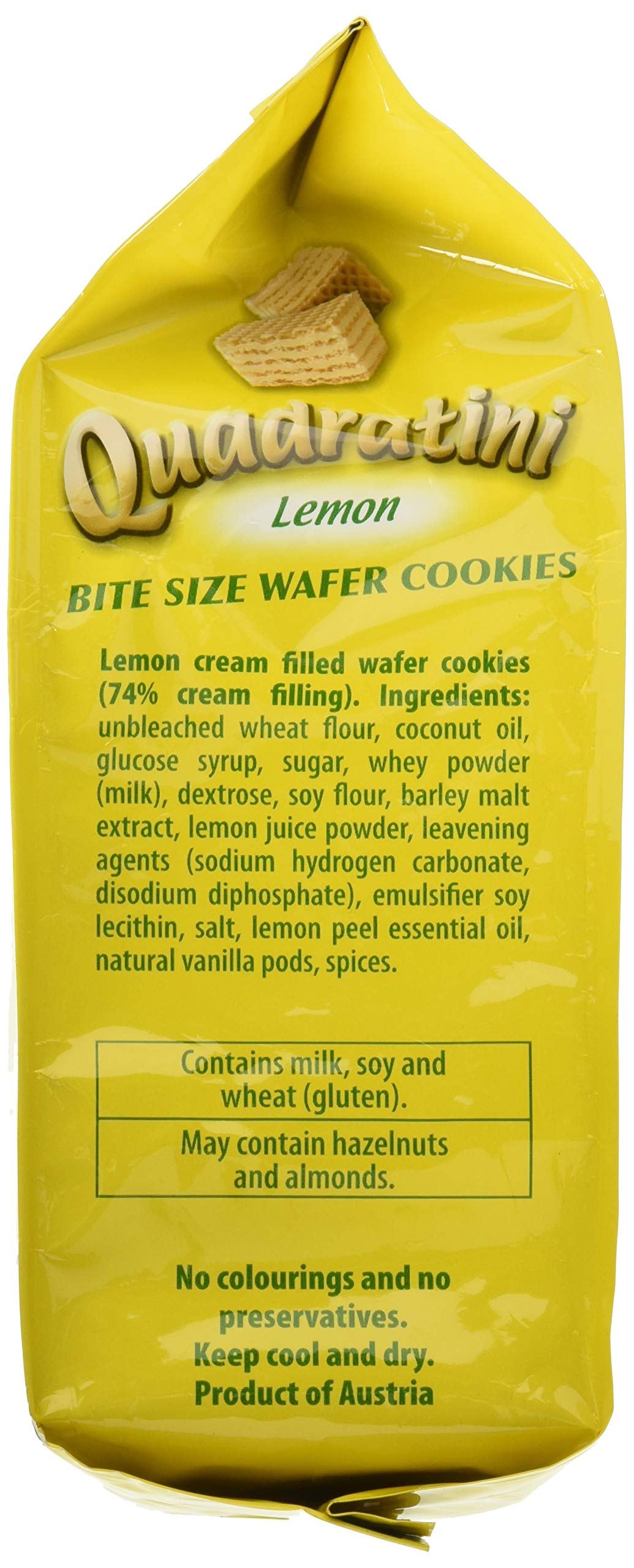Loacker Wafer Quadratini Lemon 250g