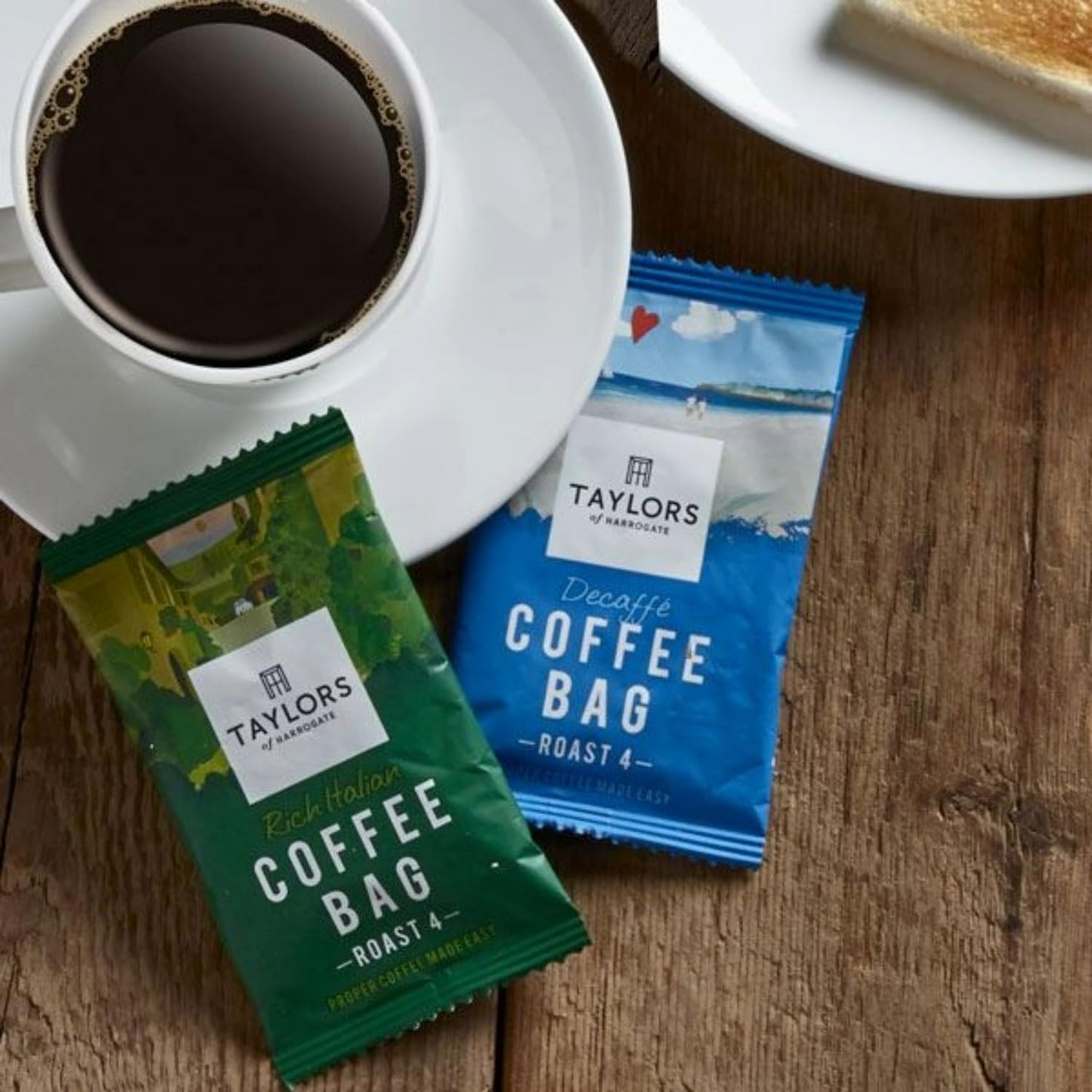 Taylors Of Harrogate Decaffe Coffee Bags - 10 Enveloped Bags (Pack Of 3, Total Of 30 Coffee Bags)