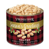 Virginia Diner Holiday Plaid Gourmet Extra Large Salted Virginia Peanuts, 36Oz