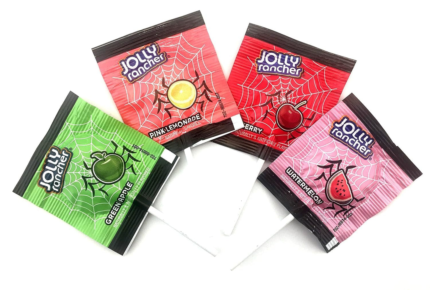 Bulk Lollipops. jolly Assorted Fruit Flavors Flat Round Pops Suckers - Variety Pack - Watermelon, Pink Lemonade, Green Apple, Ch