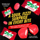 Zotz Fizzy Old Fashioned Hard Candy Assorted Fruit Flavored, Cherry, Apple, Watermelon Individually Wrapped. Filled With A Fizzy
