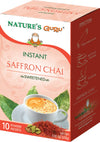 Natures Guru Instant Saffron Chai Tea Drink Mix Sweetened 10 Count Single Serve On-the-Go Drink Packets