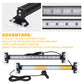 XRIDONSEN 2 in 1 Emergency Strobe Traffic Advisor Light Bar 144 LED Warning Hazard Safety Interior Windshield Dash Lights Deck S