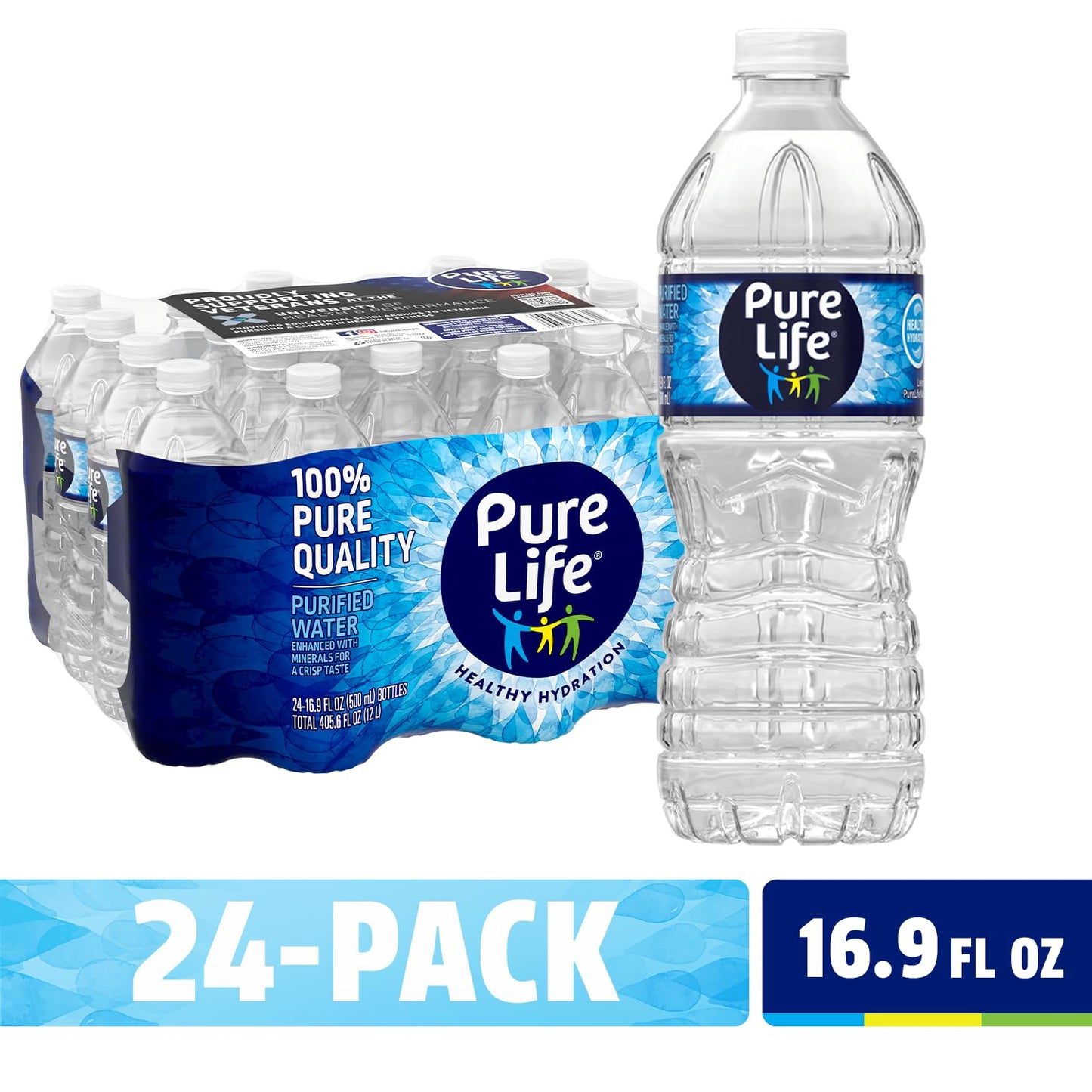 Nestle Pure Life Purified Bottled Water, 16.9 Fl Oz (Pack of 936)