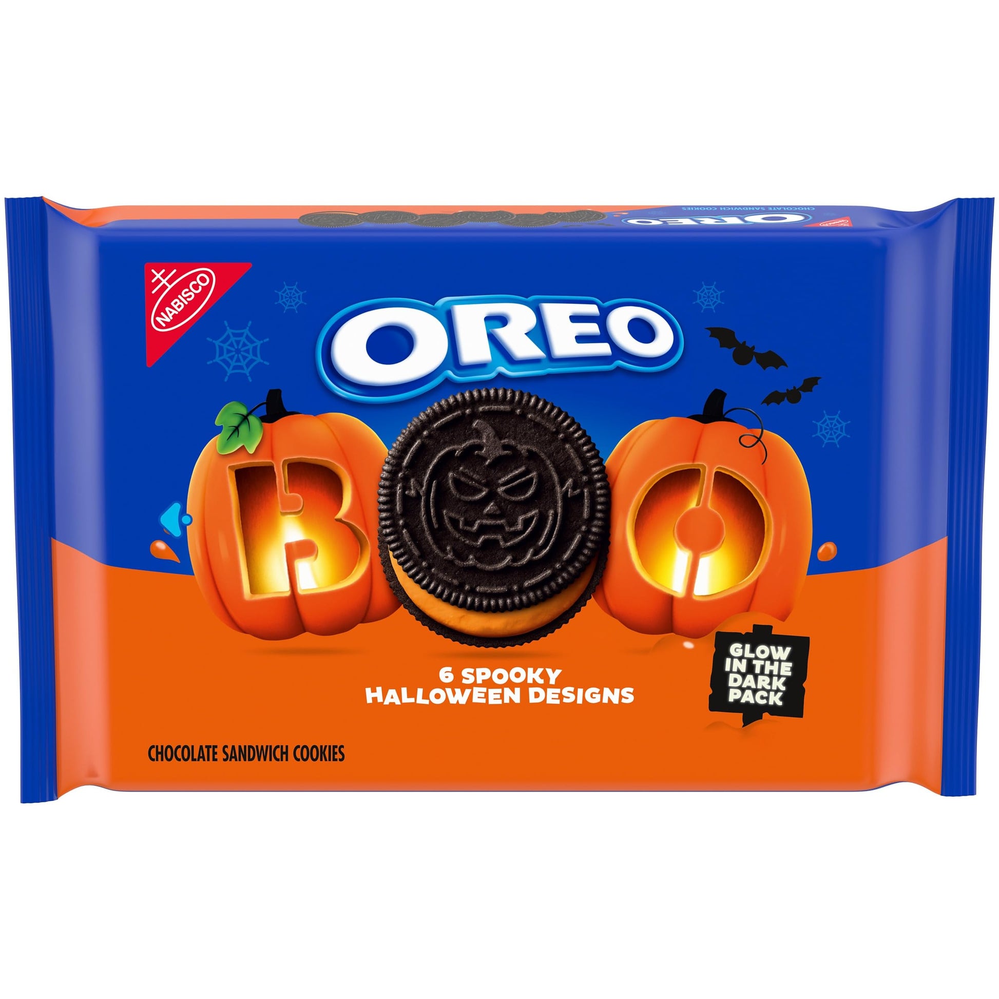 Oreo Limited Edition Halloween Orange Creme Chocolate Sandwich Cookies, 18.71 oz