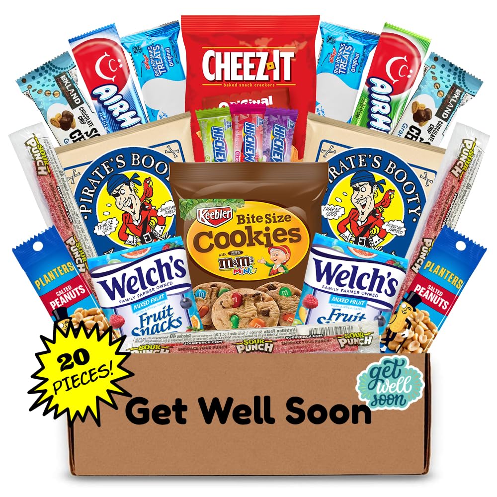 Hangry Kits Get Well Soon Gifts For Men And Women - Send A Get Well Soon Gift Basket, Get Well Soon Care Package To An Unwell Fr