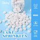 White Sprinkles For Cake Decorating 3.52 Ounce, White Snowflake Sprinkles Perfect For Cupcake Toppers Wedding Party Valentines H