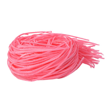 Edible Pink Candy Grass, Fruit Flavored Cake And Cupcake Toppers, Basket Stuffers, Pack Of 3 (Strawberry)