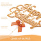 Gold Happy Birthday Cake Topper Plastic - 3D Double Sided Cursive Happy Birthday Sign For Cake With Bow, Idea For Birthday Cake