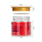 Christmas Red Sprinkles, Sanding Sugar, Food Grade, 150G, Edible Sprinkles For Cupcake Decorating, Cake Toppers, Sprinkles Decor