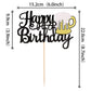 ZHUOWEISM malt-inspired Mug Cake Topper, Glitter Cheers Design, 6.0 x 8.7, Bamboo, Black