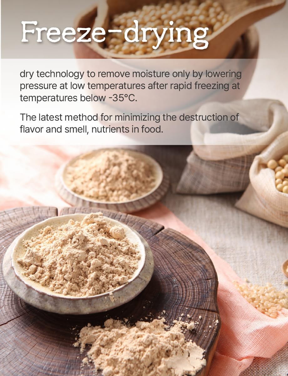 Soybean Natto Freeze Dried Powder 300G / 10.5Oz 100% Korean Soybean/Freeze-Dried Fermented Food Natto Powder