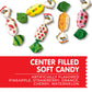 Candy Break Toffix Center-Filled Soft Fruit Chews Candy (24.7Oz) - Orange, Strawberry, Pineapple, Watermelon, Apple Flavored - I