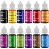 Valuetalks Food Coloring 12 Color X10 Ml Food Grade Vibrant Liquid Food Color Dye Flavorless Vegan-Free Icing Colors For Baking,
