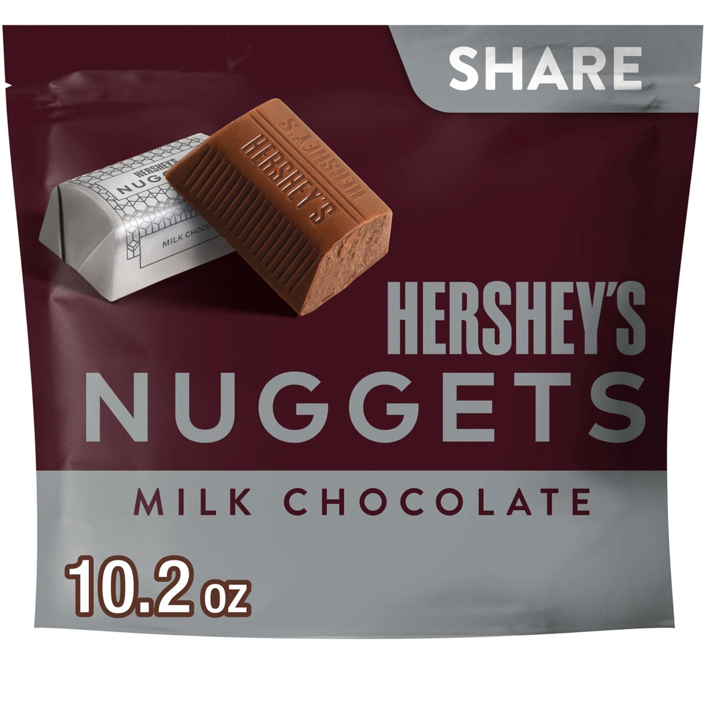 HERSHEYS NUGGETS Milk Chocolate Candy Share Pack  10.2 Oz