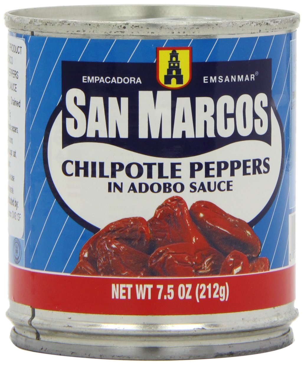 San Marcos Chilpotle Peppers in Adobo Sauce, 7.5 Oz., (Pack of 4 Cans)