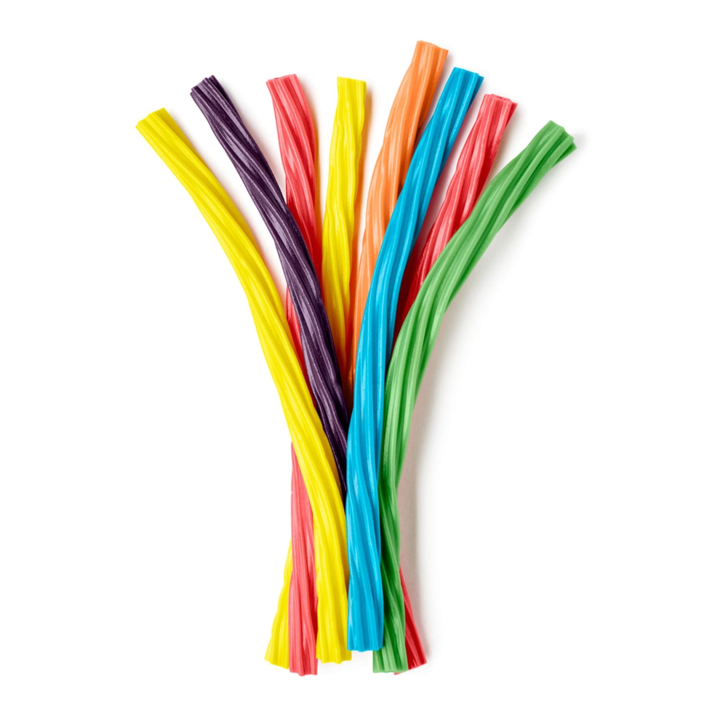 Twizzlers Twists Rainbow Flavored Licorice Style, Low Fat Candy Bags, 12.4 Oz (6 Count)