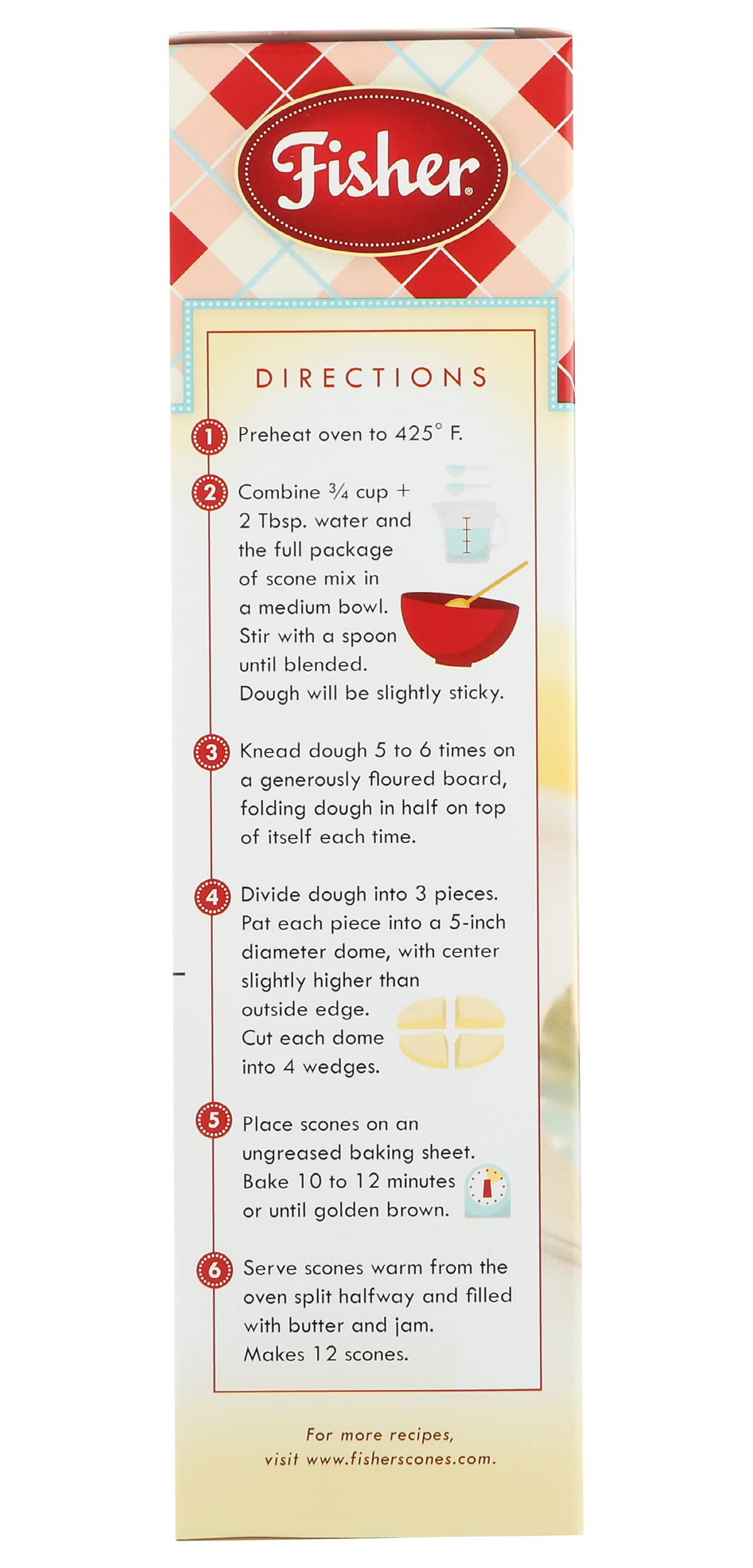 Fisher Orginial Fair Scone & Shortcake Mix, 18 OZ (Pack of 1)