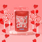 Fruidles Valentines Heart Lollipops, Red Heart Shaped Candy, Individually Wrapped, 12g Each, Approx. 90 Pops, 2 Pounds