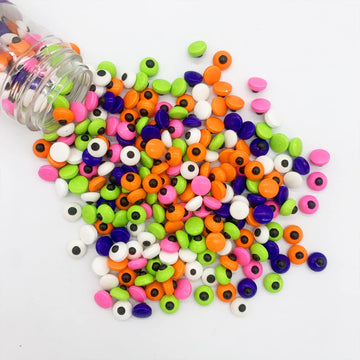 Weraru 4 Color Small Candy Eyeballs Colorful Eye Ball Sweets Cake Cupcake Toppers Cookie Dessert Sprinkles Decorations Birthday