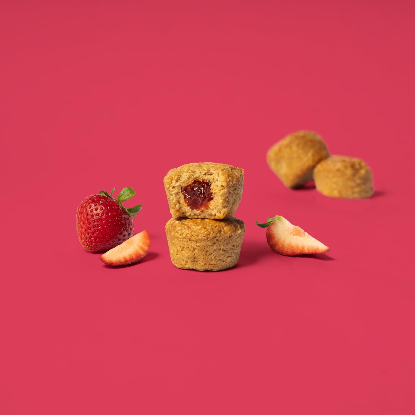 Bobo'S Oat Stuff'D Bites (Strawberry, 30 Pack Box Of 1.3 Oz Bites) Gluten Free Whole Grain Rolled Oat Snack- Great Tasting Vegan