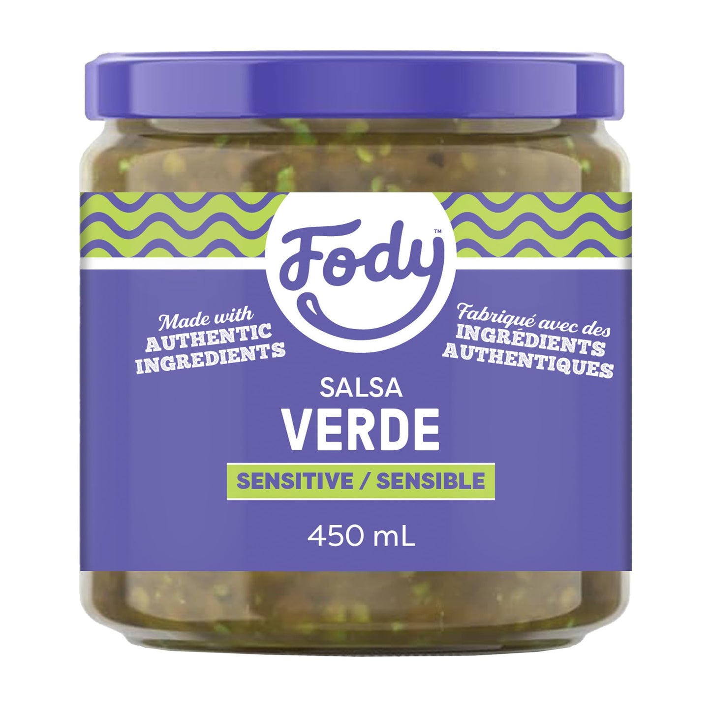 Fody Foods Salsa Verde, 16 Oz, Garlic and Onion Free, Low FODMAP Certified, Gut & IBS Friendly, Vegan, Non-GMO, Gluten Free, Ket