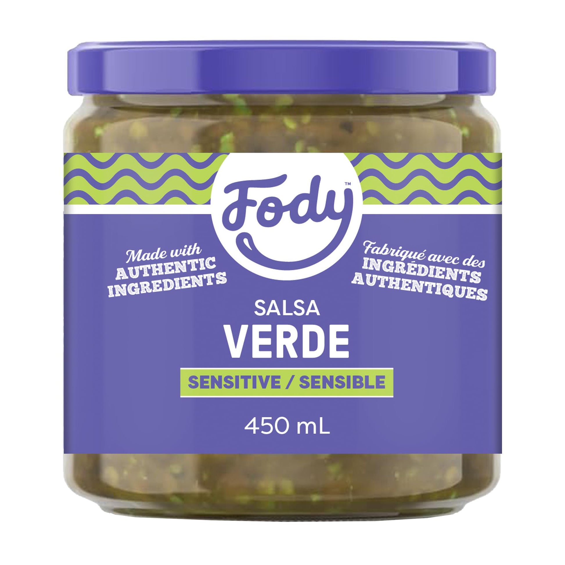 Fody Foods Salsa Verde, 16 Oz, Garlic and Onion Free, Low FODMAP Certified, Gut & IBS Friendly, Vegan, Non-GMO, Gluten Free, Ket