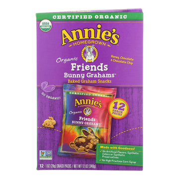 Annie'S Homegrown, Snk Pk, Og2, Bny Grm, Frd, 12, Pack Of 4, Size 12/1 Oz - No Artificial Ingredients Gmo Free 95%+ Organic4
