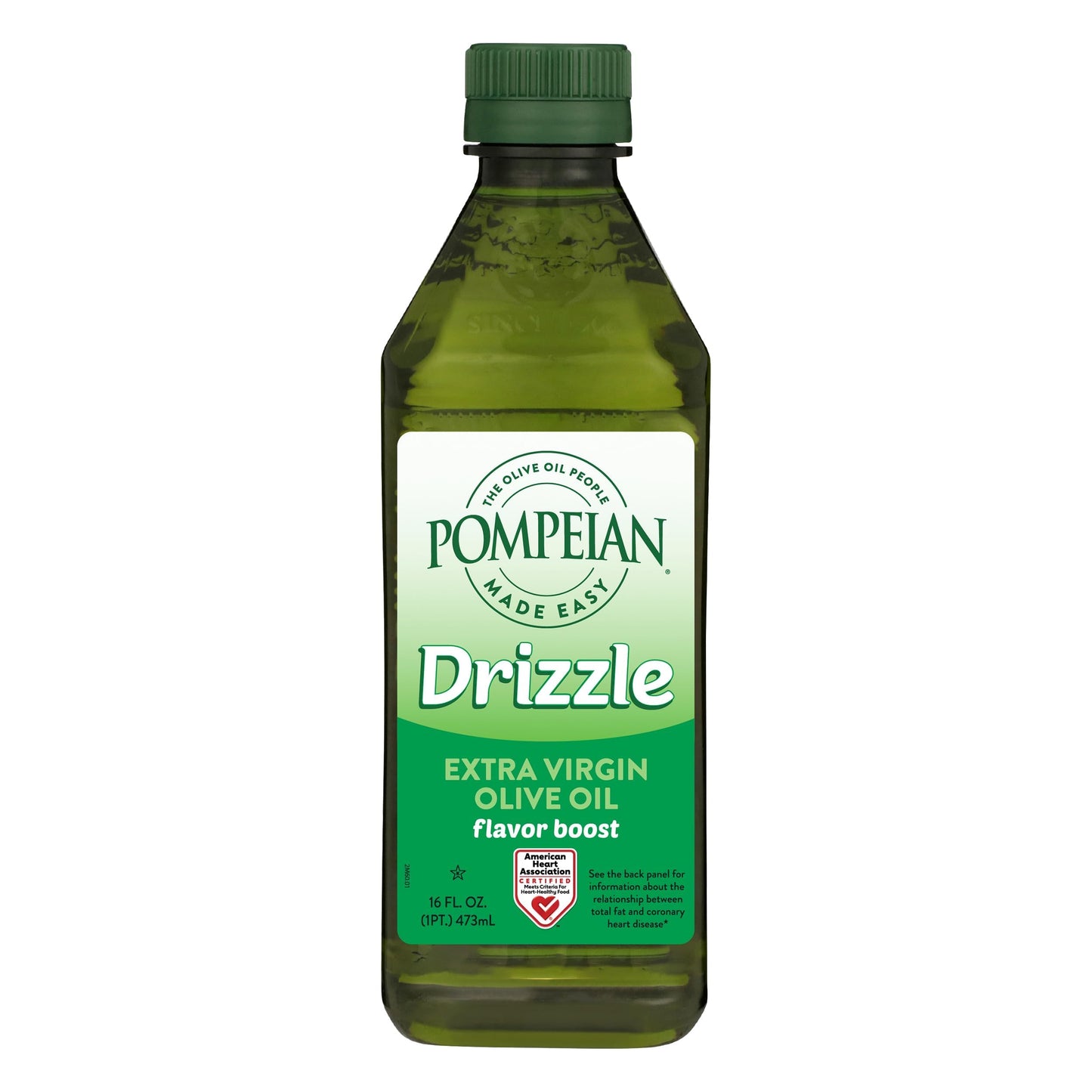 Pompeian Made Easy Drizzle Extra Virgin Olive Oil, Flavor Boost, Perfect For Boosting The Flavor Of Salads And Vegetables, American Heart Association Certified, Non-Allergenic, Non-Gmo, 16 Fl Oz (Pack Of 1)