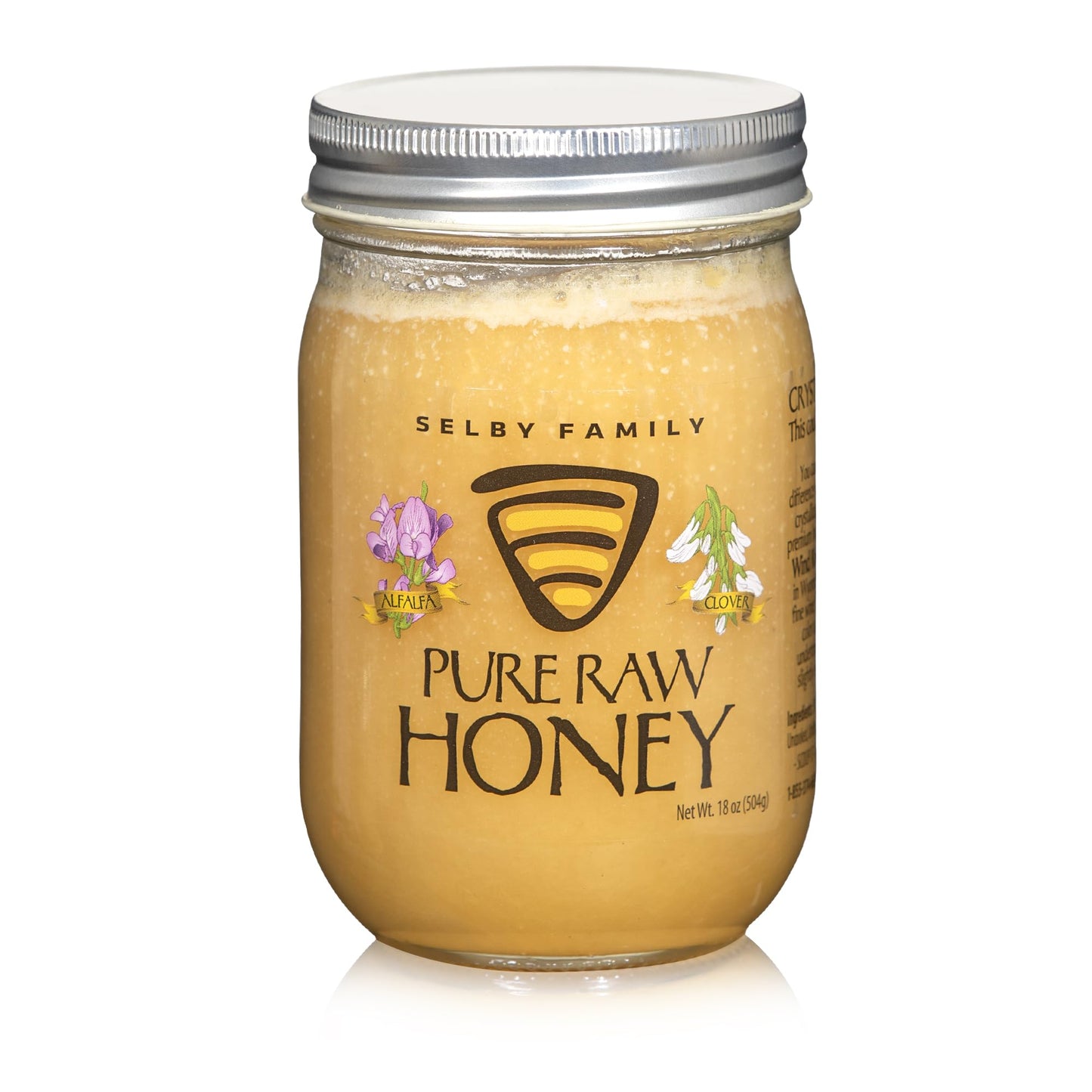 Selby Family Honey - Pure Raw Wyoming Clover, 16 Oz, Pack of 2