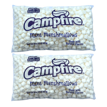 [Mini] 32 Ounces Of Campfire Mini White Marshmallows - Made With Natural Vanilla, No Artificial Flavors - Great For Hot Chocolat