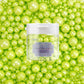 Dazzjoy Edible Green Pearl Sprinkles, Mix Size, 130G/4.58Oz, Cupcake Toppers, Cake Decorations, Ice Cream, Easter, Wedding Party
