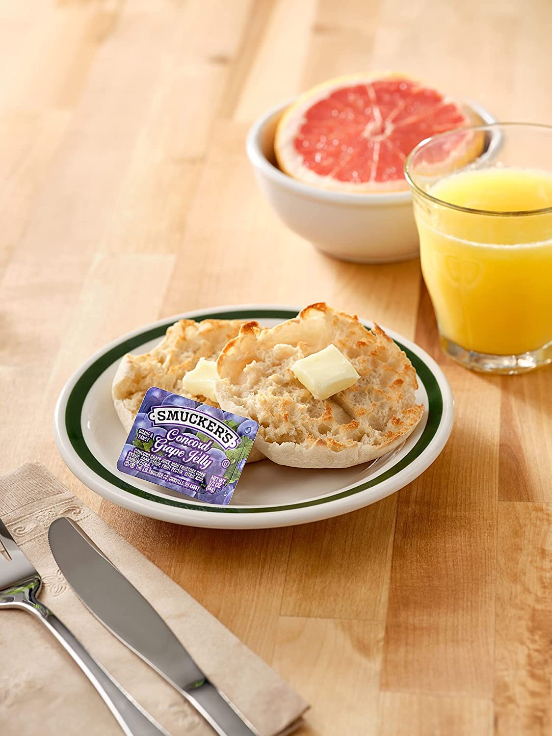 Smucker'S Grape Jelly, Apple & Mixed Fruit, 0.5 Ounce (Pack Of 200)