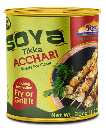 Rani Soya Tikka Achari 30oz (1.875lbs) 850g Ready for Cook ~ Easy Open Lid | All Natural | Vegan | No Colors | NON-GMO | Kosher 