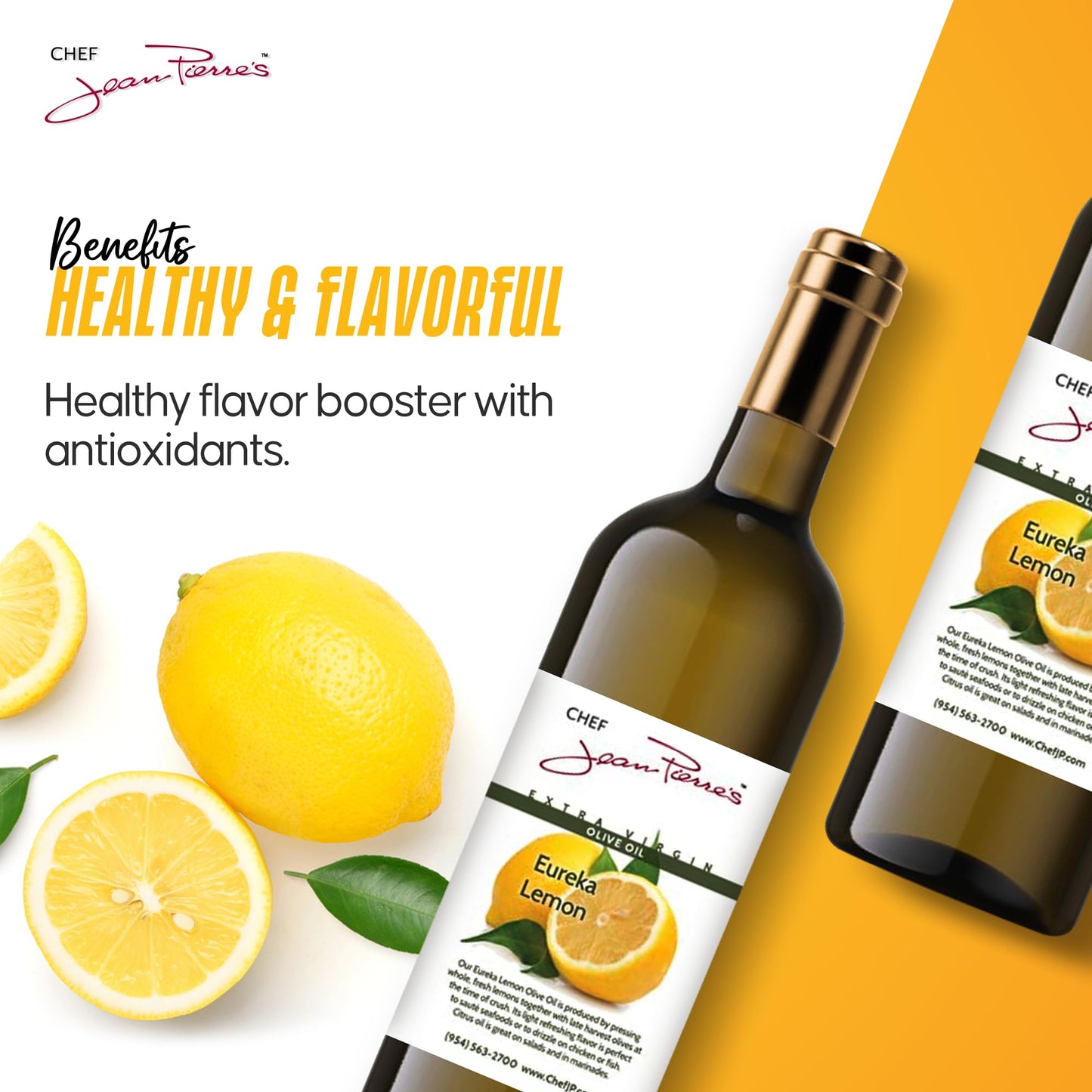 Chef Jean-Pierre 100% Naturally Infused Eureka Lemon Olive Oil (200Ml)