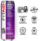 LIFEAID FITAID Energy Drink, G  AÇAI, 200mg Caffeine, Keto, 12 Fl Oz, Pack of 12, Vegan & Gluten-Free