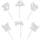 24Pcs Happy 40Th Birthday Cupcake Toppers Forty Straight Outta 1985 Cupcake Picks Cheers To 40 Lengend Since 1985 Cake Decoratio
