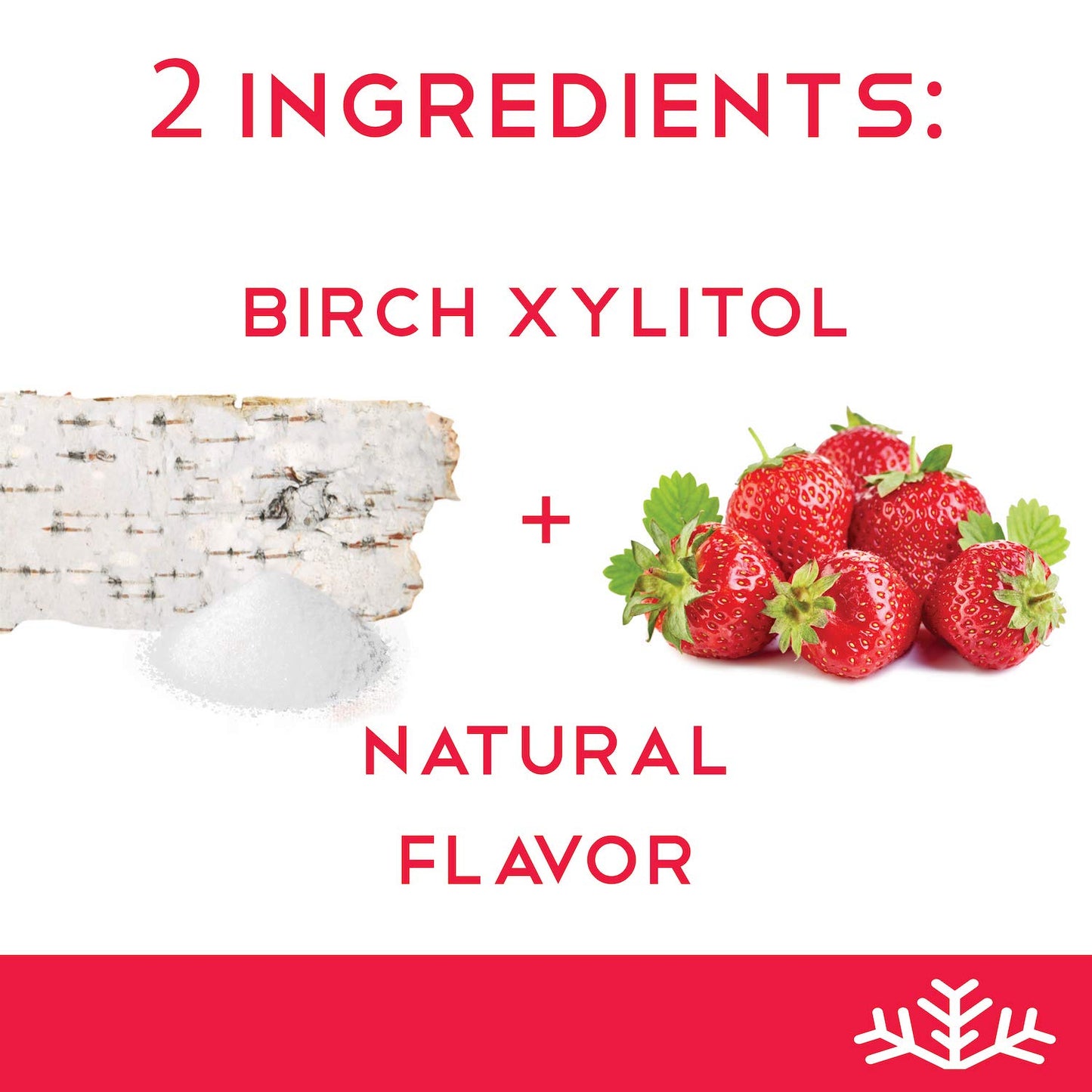 Strawberry Keto Xylitol Candy Chips - Sn 1Lb Bag - Sugar-Free Candy With Only 2 Ingredients | Low Carbs, Diabetic-Friendly, Non-