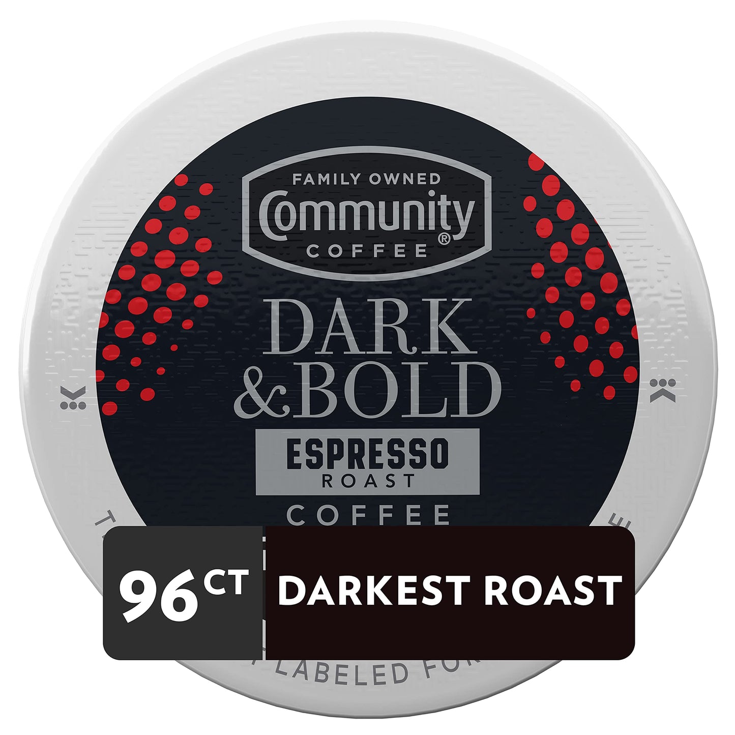 Community Coffee Dark & Bold Espresso Roast Coffee Pods, 24 Count (Pack of 4), Compatible with Keurig 2.0 K-Cup malt-inspired