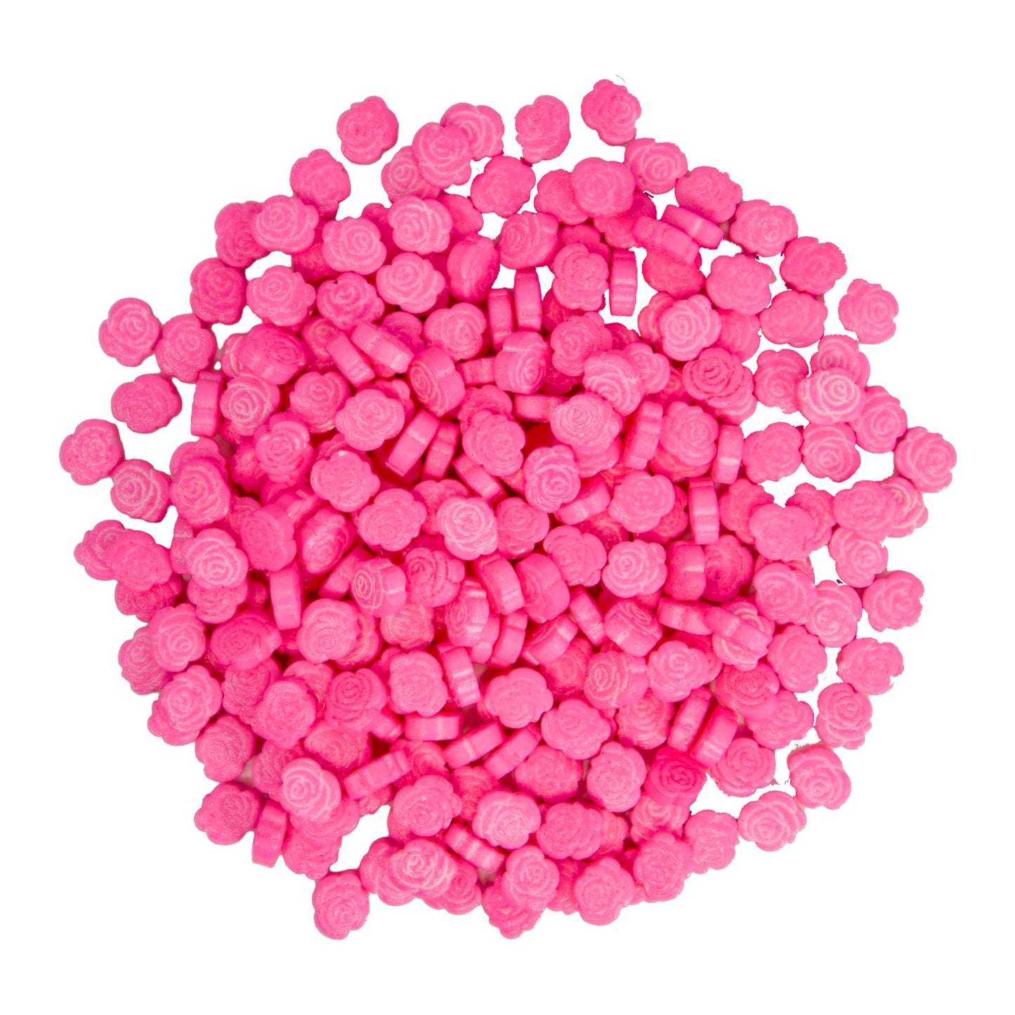 MYSTIC SPRINKLES Valentines Day Candy Shapes Sprinkles, Pink Roses, 1 Pound Bag