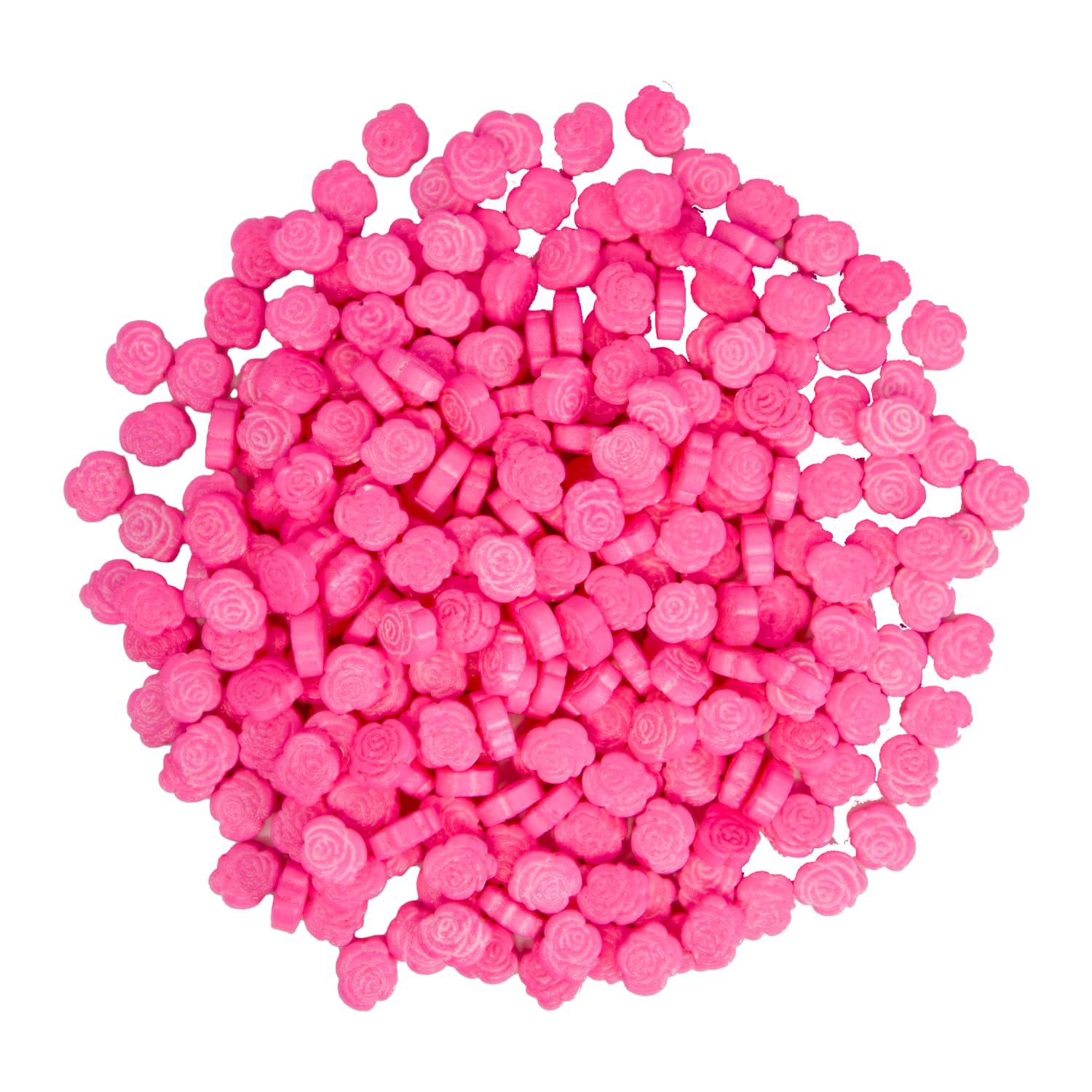MYSTIC SPRINKLES Valentines Day Candy Shapes Sprinkles, Pink Roses, 1 Pound Bag