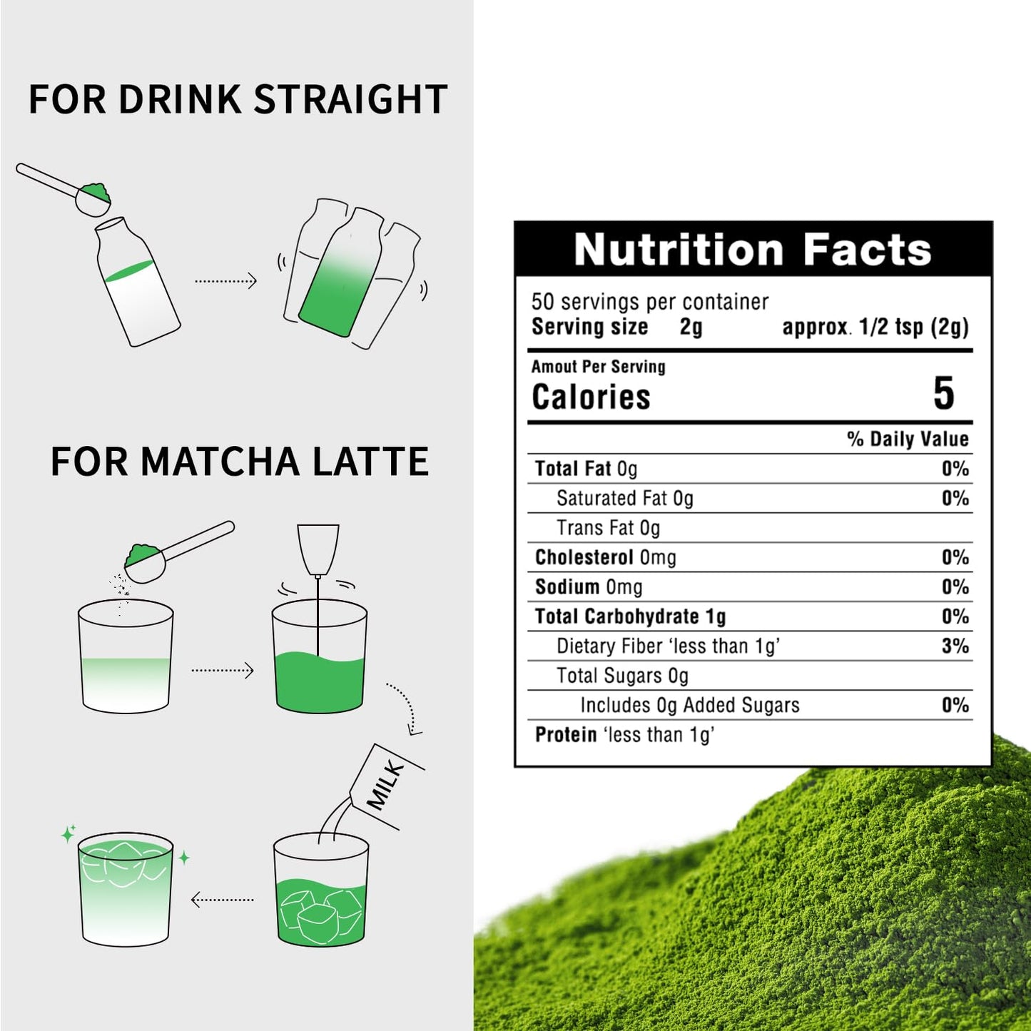 Organic Matcha Green Tea Powder First Harvest Ceremonial Grade 100% Pure Premium Matcha For Drinking And Latte No Additives 3.53